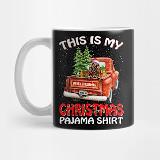 This Is My Christmas Pajama Shirt Bloodhound Truck Tree Mug